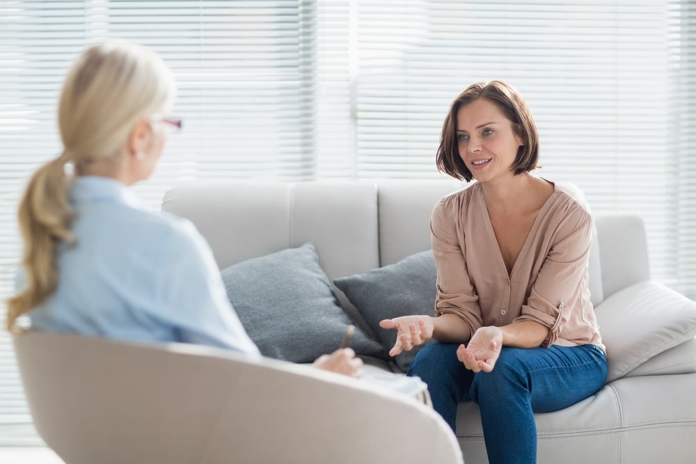 woman in therapy healing from abusive relationship with a person with a personality disorder