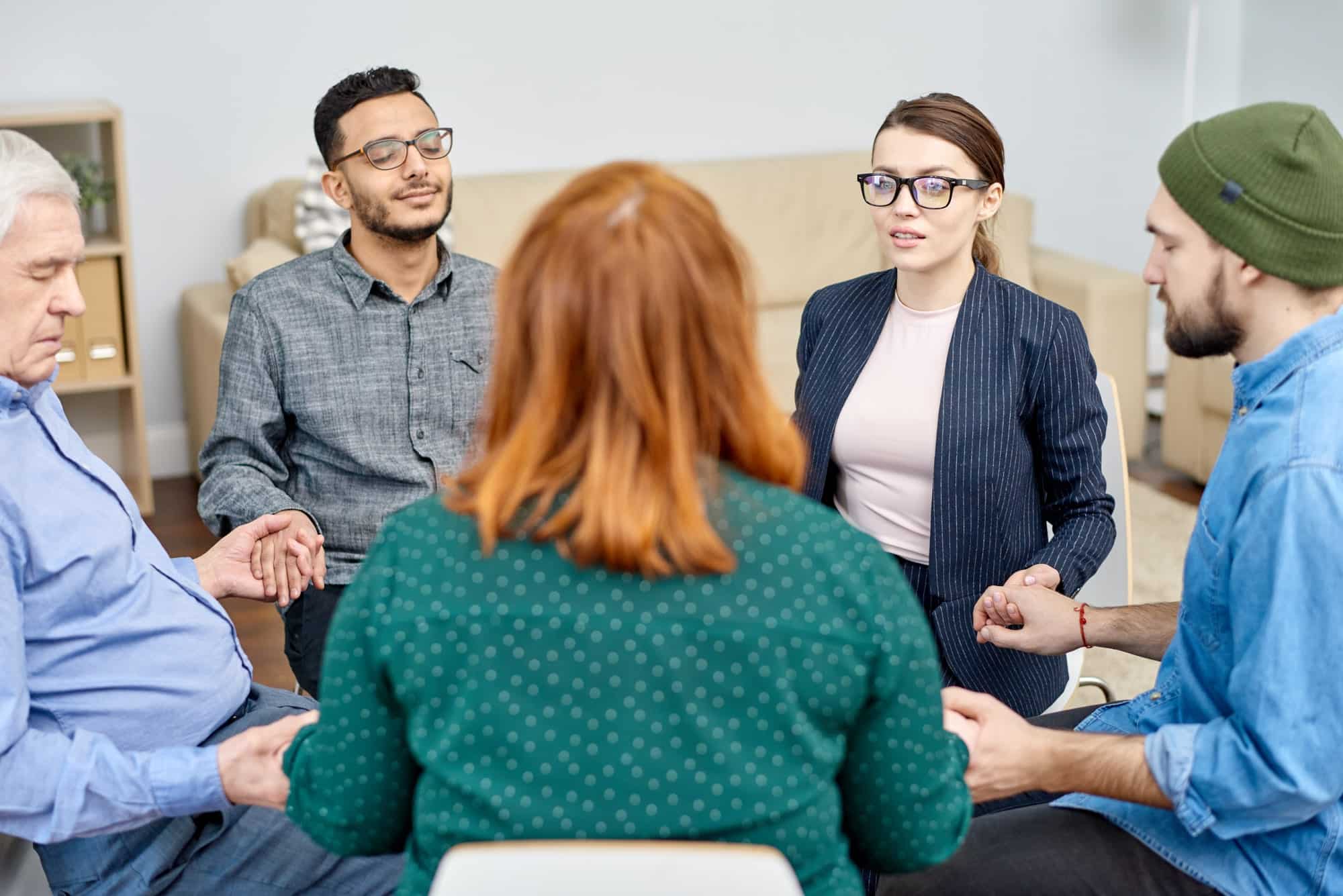 group therapy session for addiction recovery