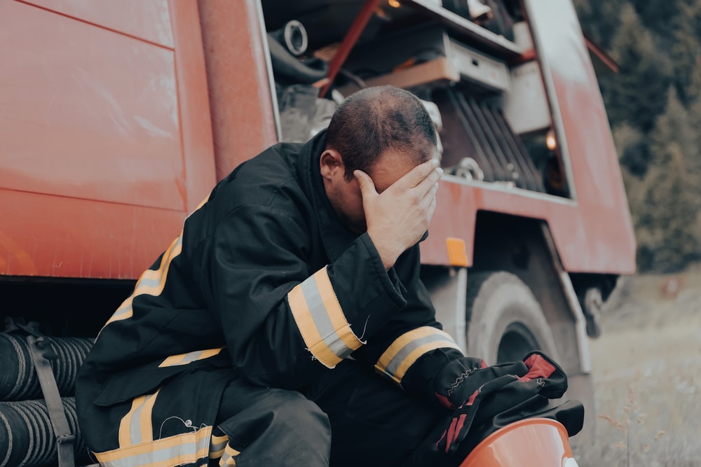 fireman needing mental health condition treatment