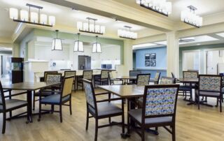 Dining area at the Wildwood treatment center